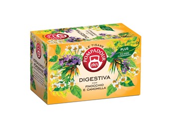 Pompadour Tè 1913 | Collezione Tisane Aromatiche: Rilassante, Depurativa,  Digestiva, Regolarità - 16 Bustine (35.2 Gr) | Infusi Assortiti alle Erbe