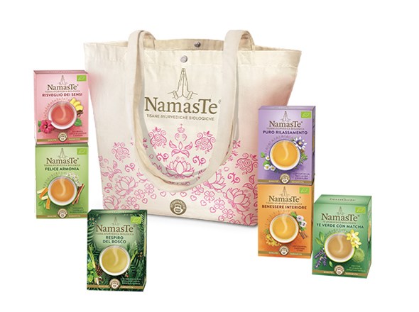 Shopper in cotone con 6 Tisane NamasTe® 