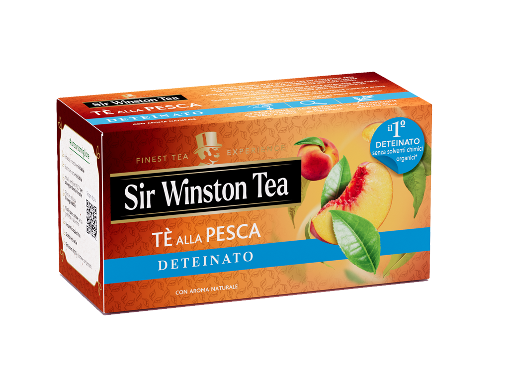 tè deteinato alla pesca - x20 30g Sir Winston